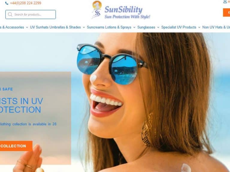 sunsibility web site design